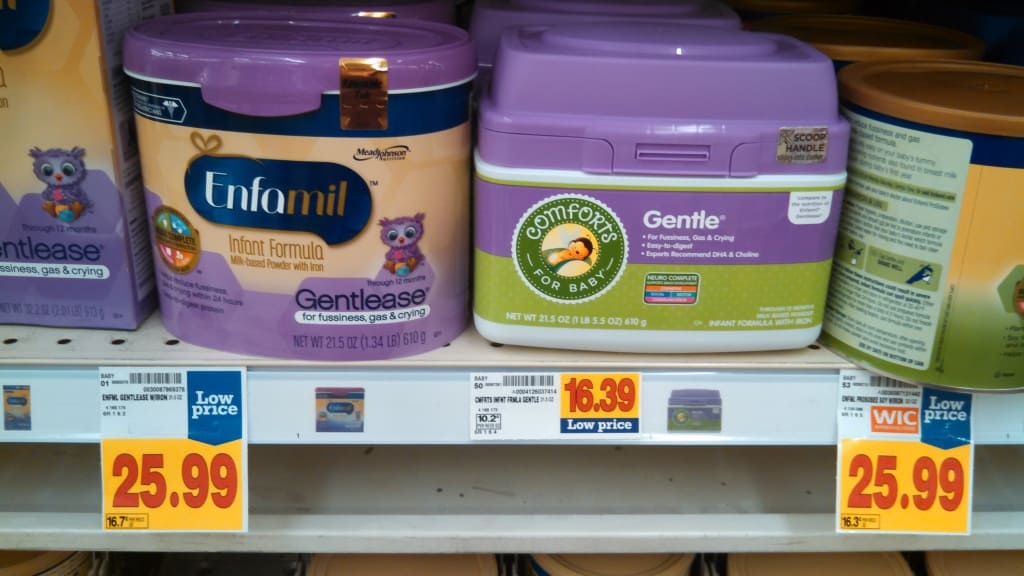 similac pro sensitive compared to enfamil gentlease