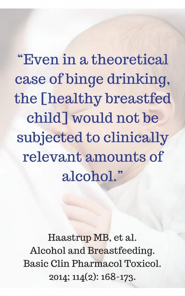 Binge drinking best sale and breastfeeding